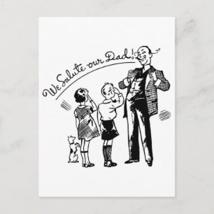 Fars dag Illustration Vykort