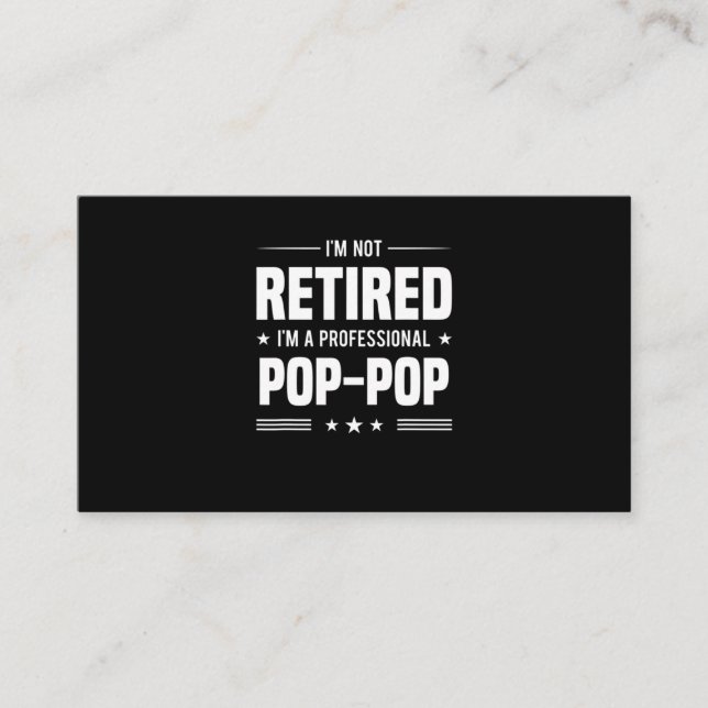 Fars dag | IMM A PROFESSIONELL POP POP Visitkort (Framsida)