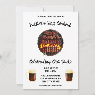 Fars dag-inbjudan till cookout inbjudningar