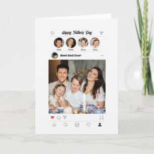 Fars dag Instagram Photo Coola Social Media Pappa Helgkort