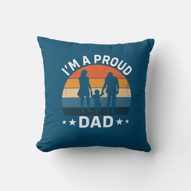 Fars dag Jag Är En Stolt Pappa Kudde (Framsida)