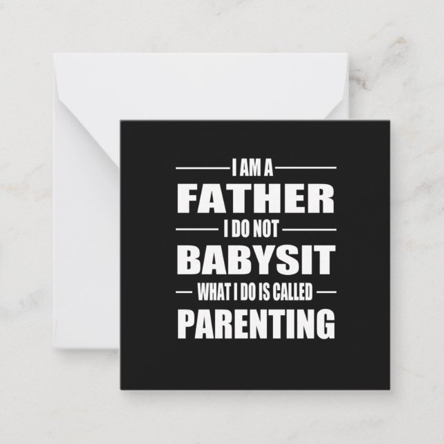 Fars dag | Jag är pappa Anteckningskort (Framsida)