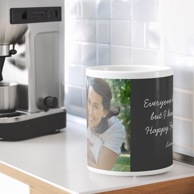 Fars dag Jag Har Det Bästa Fotot Jumbo Mugg (Father's Day I Have The Best Photo Giant Coffee Mug)