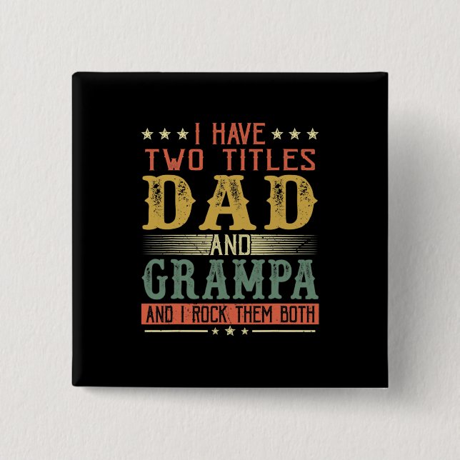 Fars dag | Jag har två avdelningar Pappa och Gramp Knapp (Framsida)