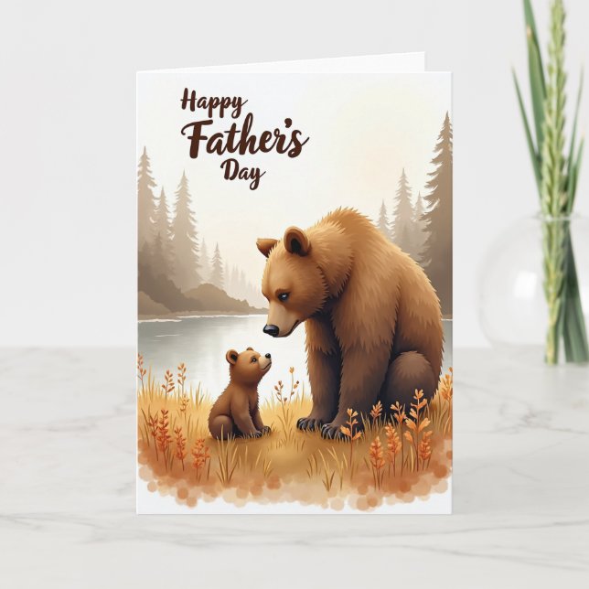 Fars dag Kärleksbjörn Kort (Framsida)