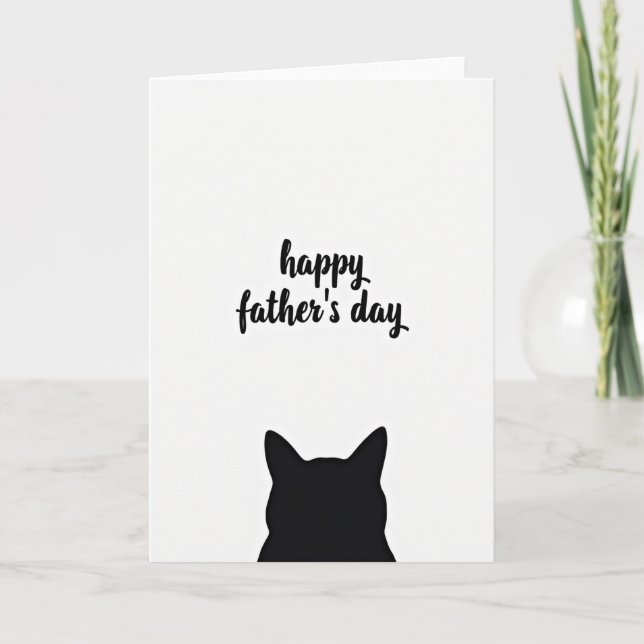 Fars dag Katt Konstkort Kort (Framsida)