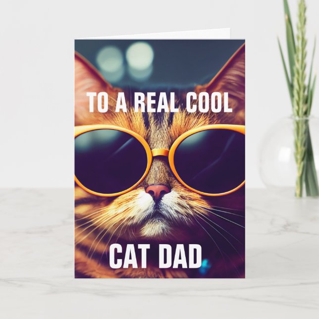 FARS DAG KATT PAPPAS GRATTULATIONSKORT KORT (Framsida)