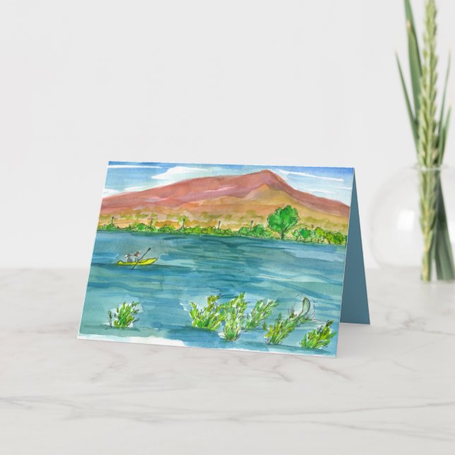 Fars dag Kayakberget Sjö Äventyr Kort (Framsida)