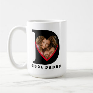 Fars dag Keepsaké Photo Pappa Heart Collage Kaffemugg