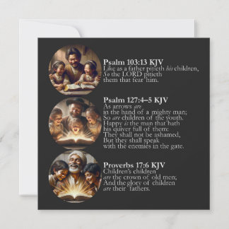 Fars dag KJV-kort - Psaltaren och Ordspråksboken Meddelande