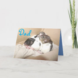 Fars dag-kort (baby råttor) kort