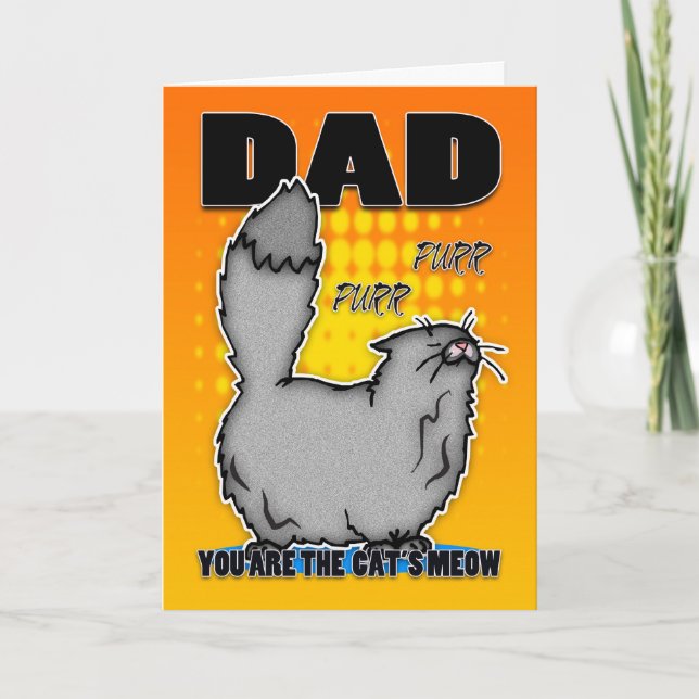 Fars dag-kort - Cute Cat Kort (Framsida)