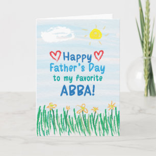Fars dag-kort för Abba Kort