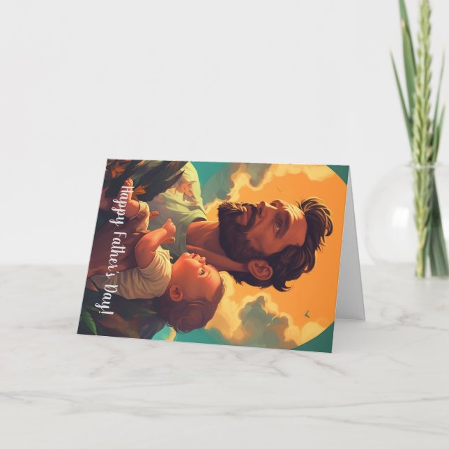 Fars dag-kort för anpassningsbar tack kort (Framsida)