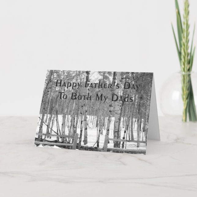 Fars dag-kort för båda mina Pappor Kort (Framsida)