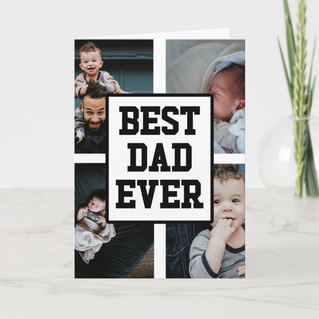 Fars dag-kort för bästa Pappa någonsin-Anpassnings Kort (Framsida)