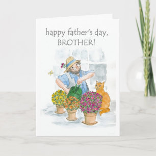 Fars dag-kort för broder - Jolly Gardener Kort