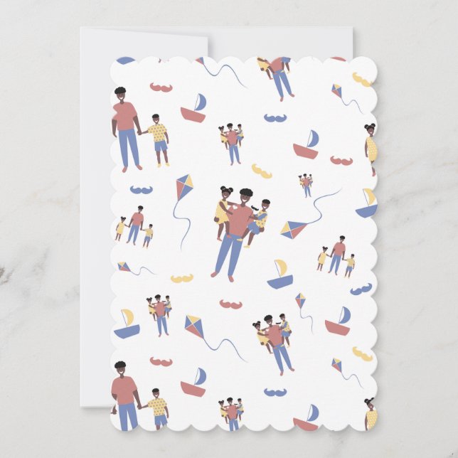 Fars dag-kort för fast hälsning inbjudningar (Framsida)