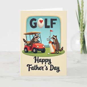 Fars dag-kort för golfälskare kort