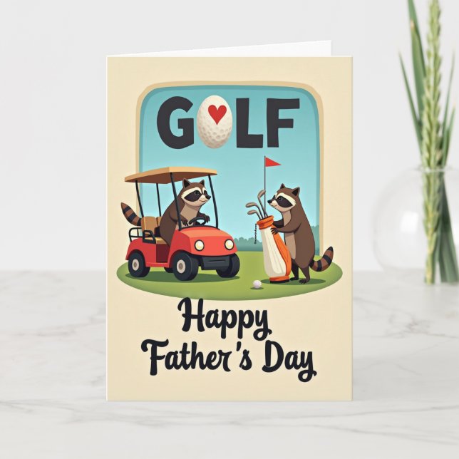 Fars dag-kort för golfälskare kort (Framsida)