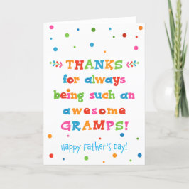 Fars dag-kort för Gramps Kort