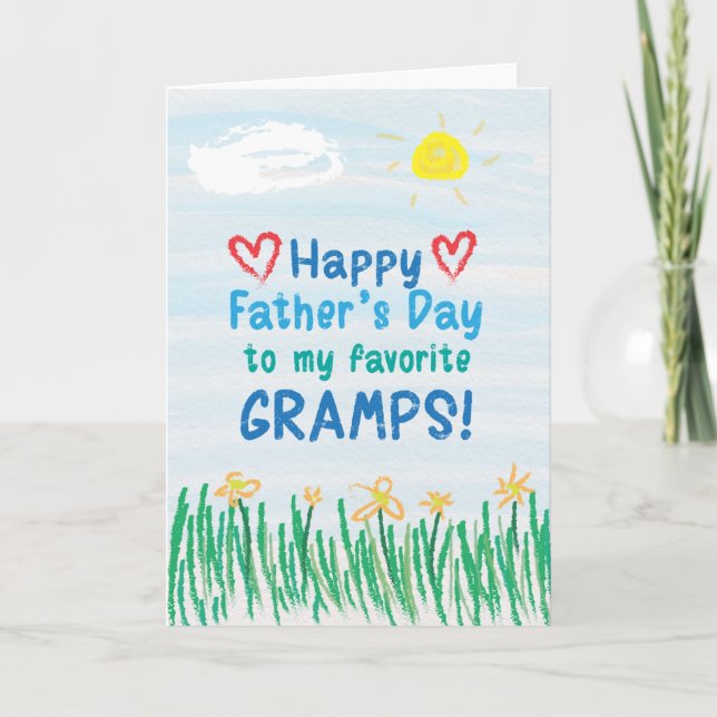 Fars dag-kort för Gramps Kort (Framsida)