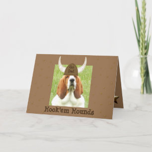 fars dag-kort för "Krok'em Hounds" med Basset Kort