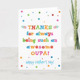 Fars dag-kort för Oupa Kort