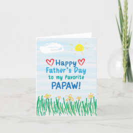 Fars dag-kort för Papaw Kort
