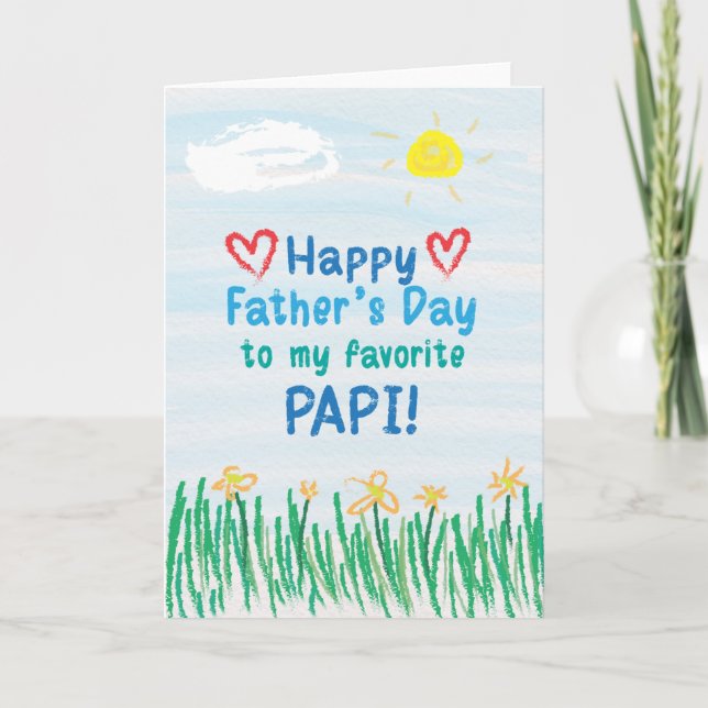 Fars dag-kort för papi kort (Framsida)
