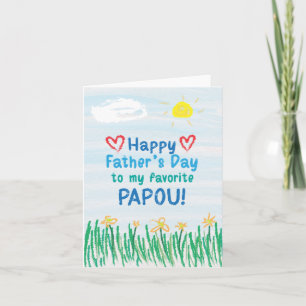 Fars dag-kort för Papou Kort