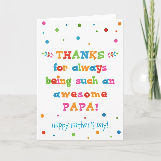 Fars dag-kort för Pappa Kort (Framsida)