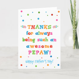 Fars dag-kort för PePaw Kort