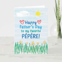 Fars dag-kort för Pépère Kort