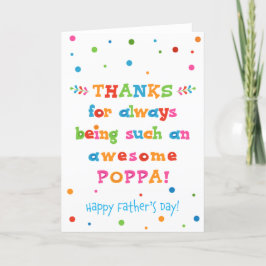Fars dag-kort för Poppa Kort