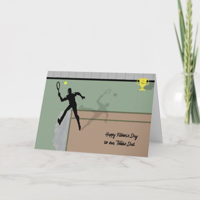Fars dag-kort för Tennis Pappa Kort (Framsida)