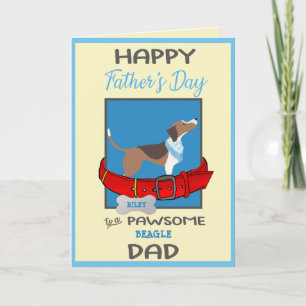 Fars dag-kort från Beagle Hund Helgkort