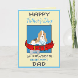 Fars dag-kort från Hund Basset Hound Helgkort