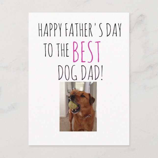 Fars dag-kort från Hund till Hund Vykort (Framsida)