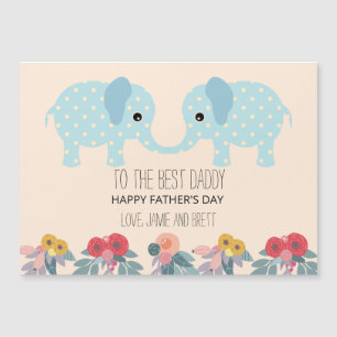 Fars dag-kort från Twillingar Cute Elephants