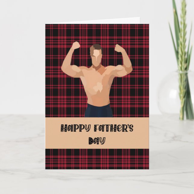 Fars dag-kort i Lumberjack-pålägg för broder Kort (Framsida)
