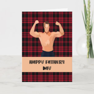 Fars dag-kort i Lumberjack-pålägg för broder Kort
