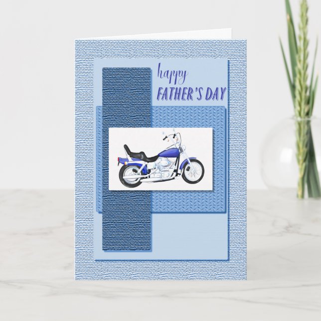 Fars dag-kort med en motorcykel kort (Framsida)