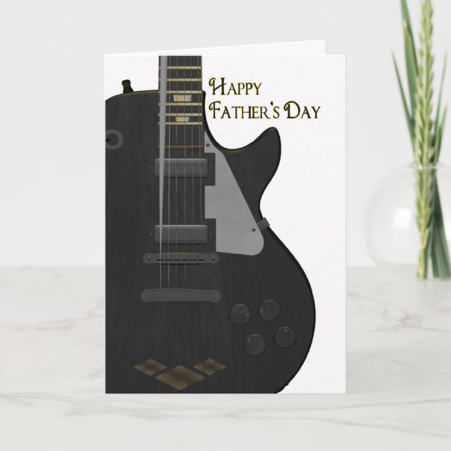 Fars dag-kort med gitarr kort (Framsida)