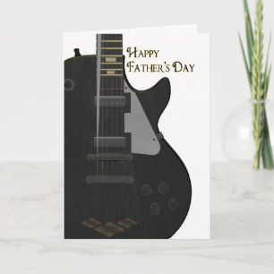 Fars dag-kort med gitarr kort
