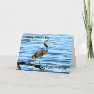 Fars dag-kort med Heron Bird Kort