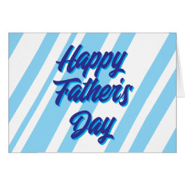 Fars dag-kort med Personlig-meddelande, blått Hälsningskort