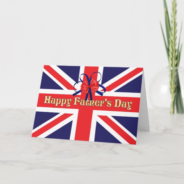 Fars dag-kort med Union Jack Kort (Framsida)