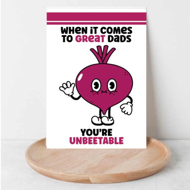 Fars dag-kort rolig pappaskämt pun obesegrad helgkort (Skapare uppladdad)
