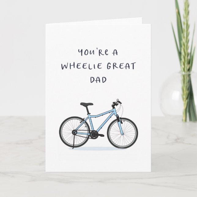 Fars dag-kort - roligt - Bike - Biker Coola Pappa Kort (Framsida)